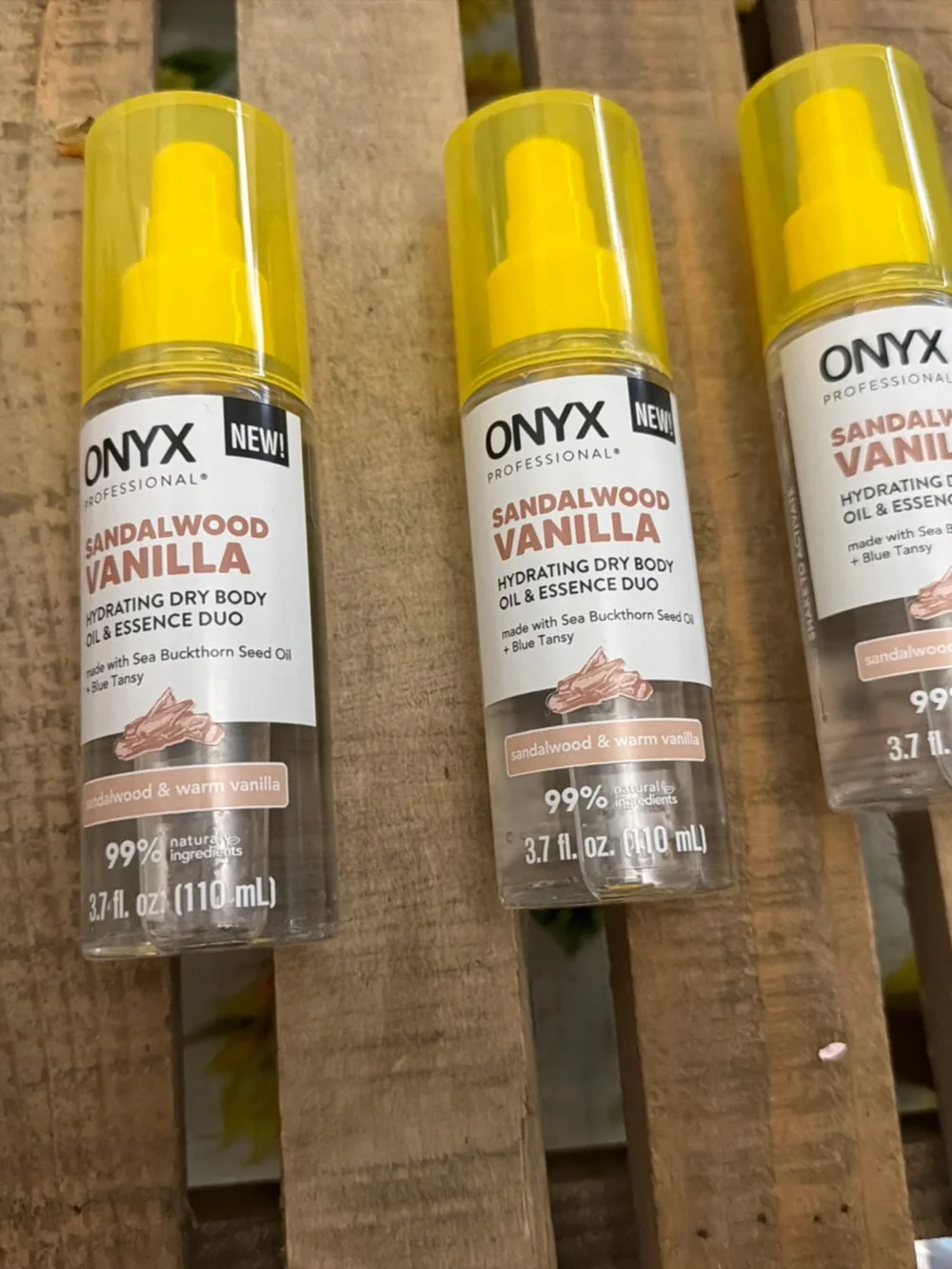 3- Onyx Sandalwood Vanilla Body Mist Spray -